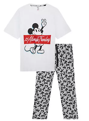 Buy Disney Mickey Mouse Mens Pyjamas Set, 2 Piece Cotton Pjs For Men Teen • 21.99£