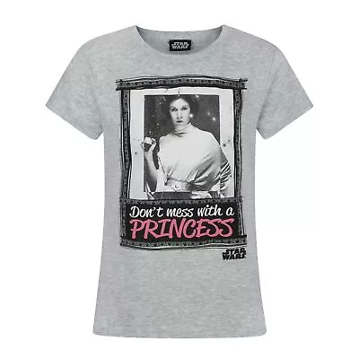 Buy Star Wars Childrens Girls Dont Mess With A Princess T-Shirt NS4151 • 12.84£