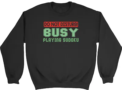 Buy Do Not Disturb Kids Sweatshirt Busy Playing Sudoku Funny Boys Girls Gift Jumper • 12.99£