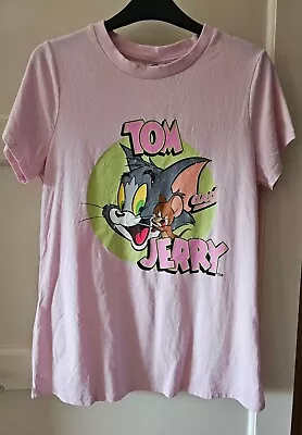 Buy Tom & Jerry Pink T Shirt Top Size 12 George *worn 3 Times* Excellent Condition • 5.95£