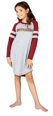 Buy Harry Potter Gryffindor Crest Girls Long Sleeve Nightgown Pajamas Kids Size 7/8 • 18.30£