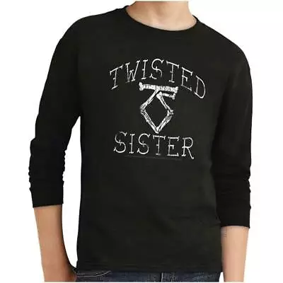 Buy Rock Band Twisted Sister Concert Souvenir Unisex Youth Long Sleeve Youth T Shirt • 14.99£