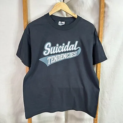 Buy Suicidal Tendencies Shirt Mens Large Cyco Crew Black Punk Hardcore Short Sleeve • 40.68£