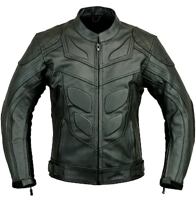 Buy Batman Motorbike Leather Jacket Motorcycle Coat • 66.49£
