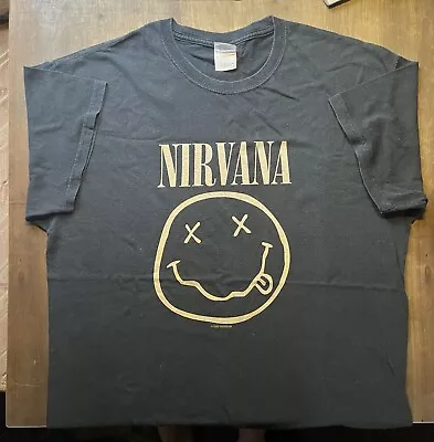Buy Vintage Original  Nirvana T- Shirt 90s Grunge Size L • 99£
