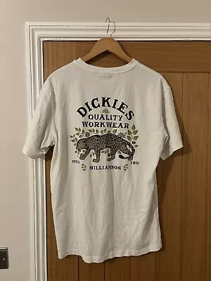 Buy Dickies Men’s White Tshirt Medium • 10£