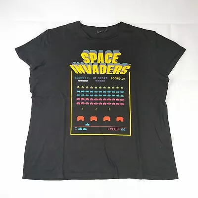 Buy Official Taito Mens T Shirt Space Invaders Black Graphic Size XXL Extra Large • 12.99£