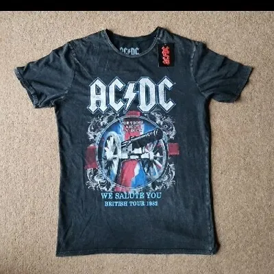 Buy AC/DC For Those About To Rock  British Tour 1982 Vintage Look T Shirt. Medium  • 10£