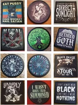 Buy Goth Heavy Metal Emo Satan 666 Vampire Pagan  Horror Custom Sew / Iron On Patch • 9.99£
