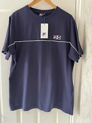 Buy Men’s Fila Pratoria Navy XXL T-shirt  • 8£