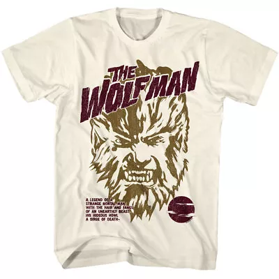 Buy Universal Monster Movie The Wolfman Legend Of A Strange Mortal Man Men's T Shirt • 40.93£