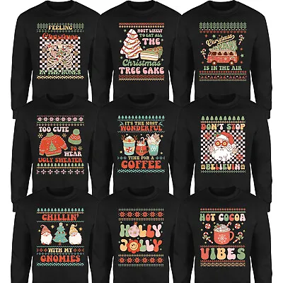 Buy Ugly Christmas Sweater Santa Claus Xmas Party Jumper Family Matching Sweatshirt • 17.49£