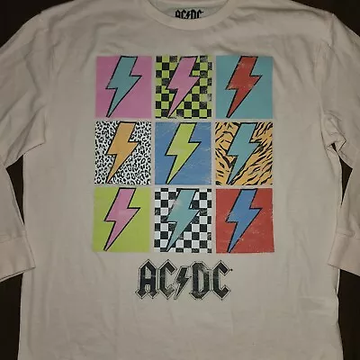Buy Nwot Kids Unisex Acdc Ac/dc Band Long Sleeved Tee T-shirt Size L 10-12  • 7.06£