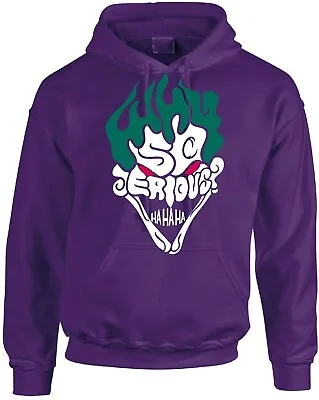 Buy Why So Serious Face Hoodie - Inspired By Joker • 27.99£