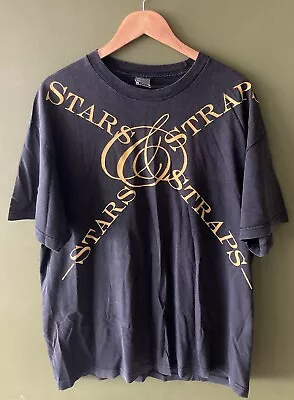 Buy Vintage Famous Stars And Straps Tshirt Black Mens Extra Large • 25£