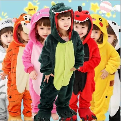 Buy Kids Children Halloween Xmas Onesiee Fancy Dress Costume Hoody Pajamas Book Day • 10.99£