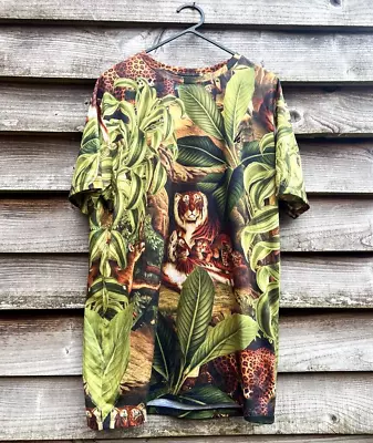 Buy Hype Jungle Kitten Men's T-shirt Size M Animal Print Short Sleeve • 14.95£