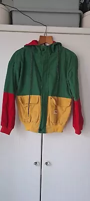 Buy Multcoloured Ladies Cord Bomber Jacket Hooded Size Small • 12.99£