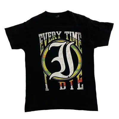 Buy EVERY TIME I DIE Graphic Spellout Metalcore Hardcore Punk Band T-Shirt Medium • 17£