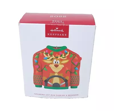 Buy 2022 Hallmark Keepsake Ornament Ugly Sweater Grandma Got Run Over By A Reindeer • 18.89£