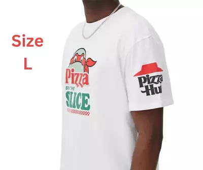 Buy Pizza Hut X Teenage Mutant Ninja Turtles Men's T-shirt In White | Size:  L • 24.99£