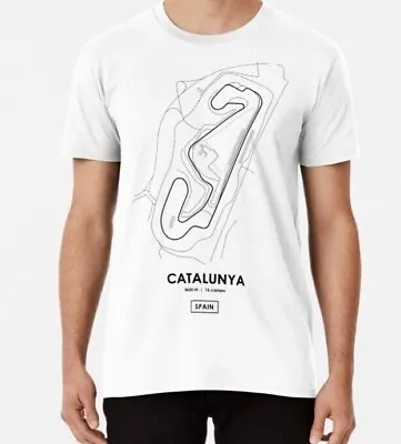 Buy Catalunya Track Map T Shirt - Spain Grand Prix - Motorsport %100 Premium Cotton • 12.95£