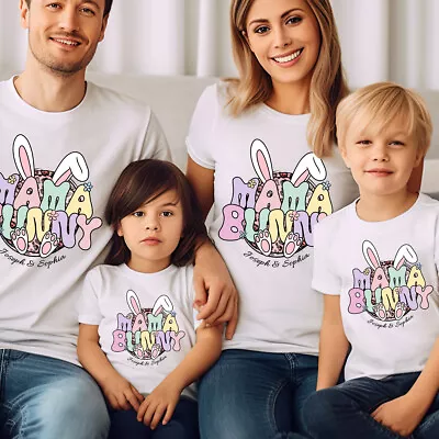 Buy Blessed Easter Cute Bunny Making Crafts Spring Family Matching T-Shirt #V#ED11 • 7.59£