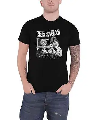 Buy Green Day T Shirt TV Wasteland Band Logo New Official Mens Black • 15.95£