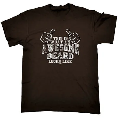 Buy This Is What Awesome Beard Mens Funny Novelty Top Shirts T Shirt T-Shirt Tshirts • 12.95£