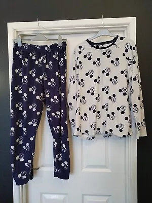 Buy Primark Ladies Mickey Mouse Pj's. Night Wear. Size 12-14 • 4£