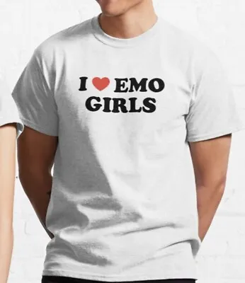 Buy I Love Emo Girls T Shirt | Y2k | Emo | Unisex | Aesthetic • 12.95£