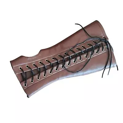 Buy Armor Gloves Novelty Cosplay Costume Punk Adult Viking For Halloween Brown • 20.74£