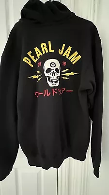 Buy Pearl Jam 2018 Electric Skull Tour Hoodie Large • 60£