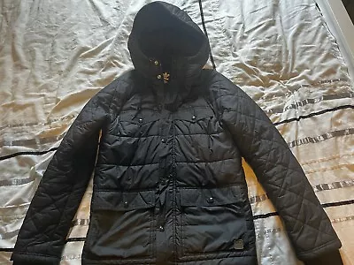 Buy Adidas Originals Mens Padded Winter Puffer Jacket In Black RRP £129.00 • 14.99£