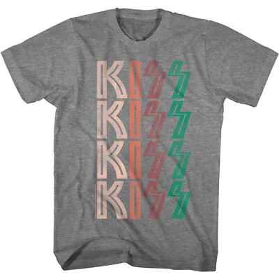 Buy Kiss Band Name Repeat Logo T Shirt Metal Music Band Merch • 41.76£