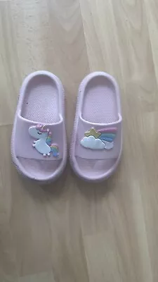 Buy Shein Unicorn Rainbow Slippers For Toddler Girls Pink Kids Shoes Size EUR 25 • 3.99£