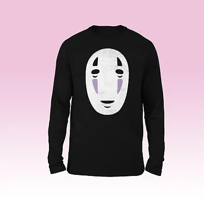 Buy No Face Spirited Away Long Sleeve T-Shirt - Studio Ghibli Anime Mask Merchanidse • 8.99£