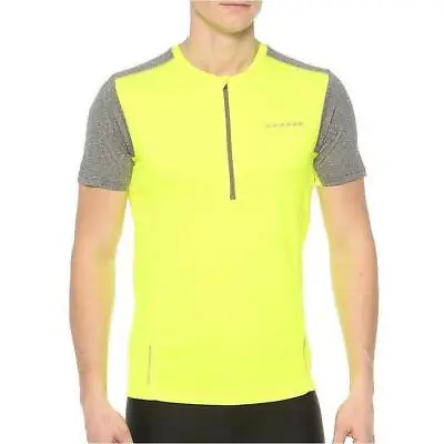 Buy Dare2B Mens Jeopardy II Cycling Jersey Yellow Lightweight Ventilated Bike Shirt • 8.90£