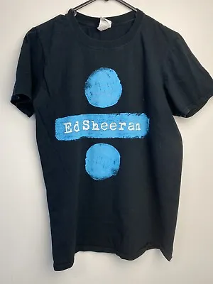 Buy Ed Sheeran Divide Tour Tshirt Size S Merch Merchandise Black Blue • 9.49£
