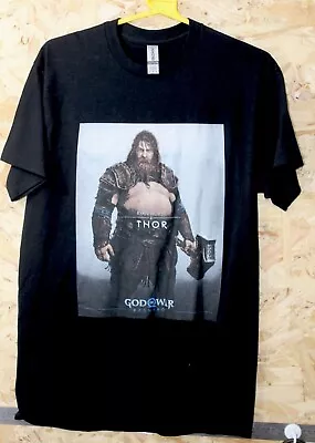 Buy God Of War T-Shirt Size M Ragnarok Thor Promo Game Gamer Tee • 24.19£