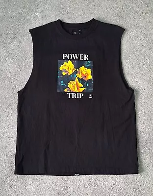 Buy Thrills Tank Top Muscle Shirt Mens Size Medium Black Power Trip Floral Byron Bay • 12.53£