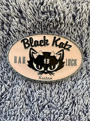 Buy Black Katz Bad Luck Kustom Belt Buckle By Lucky 13 Apparel • 13.49£