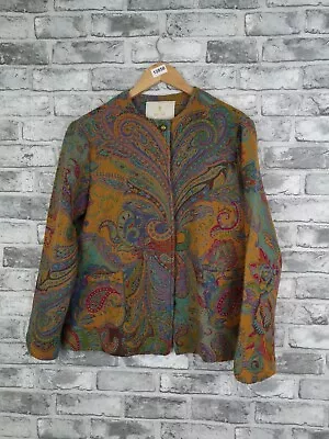 Buy House Of Bruar Jacket Fit Uk 12 14 Wool Rare Paisley Woven • 74.99£
