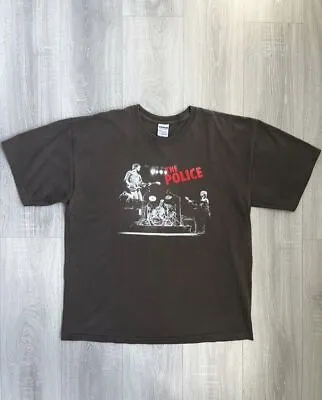 Buy The Police 2007/08 Tour T Shirt Big Print Logo Band Tees Size XL • 48.86£