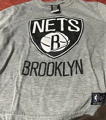 Buy NBA Official Nets Brooklyn Boys Size 12-14 Large Short Sleeve Sleepwear Top • 7.09£
