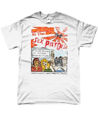 Buy SEX PISTOLS T-shirt  CHEAP HOLIDAY IN OTHER PEOPLE'S MISERY  Holidays In The Sun • 16.49£