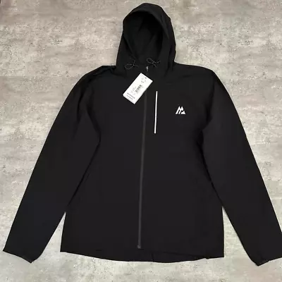 Buy Mens Montirex Jacket Tracksuit Top Medium Black Hooded Windbreaker Brand New • 42.99£