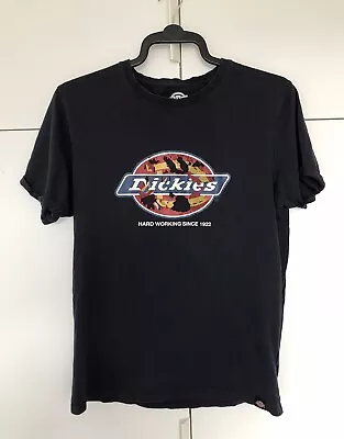 Buy Dickies Navy Cotton Print T-shirt - Size Large • 6.99£