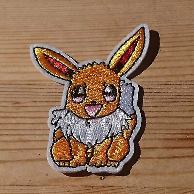 Buy Pokemon Eevee Cute Character Embroidery Patches Iron On Sew Cloth 6.5cm • 2£