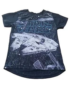 Buy Boys Short Sleeved Top Size 4-5 Years,  Star Wars Millennium Falcon X Wing TIE  • 4£